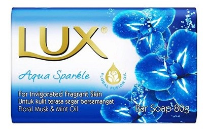 TM LUX Aqua Sparkle modré 80g TM LUX Aqua Sparkle modré 80g - Kosmetika Hygiena a ochrana pro ruce Tuhá mýdla
